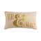 Mr. And Mrs. 20X12 Pillow In Bleached White With Gold Print